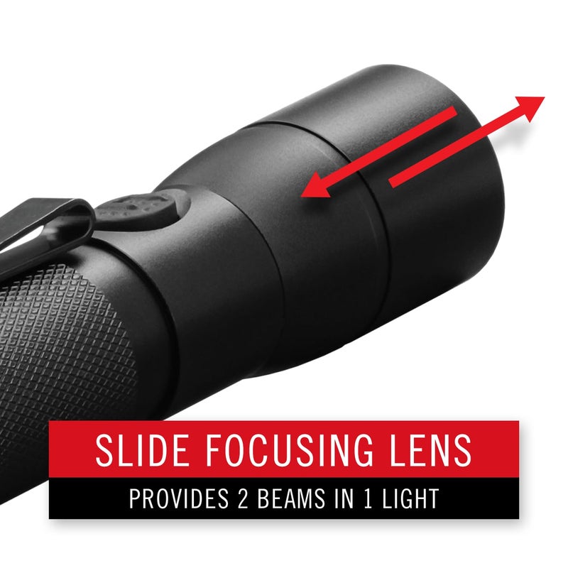 Coast HX5R 620 Lumen Rechargeable LED Flashlight with Slide Focus and CR123 Compatible, Batteries Included - Image 5
